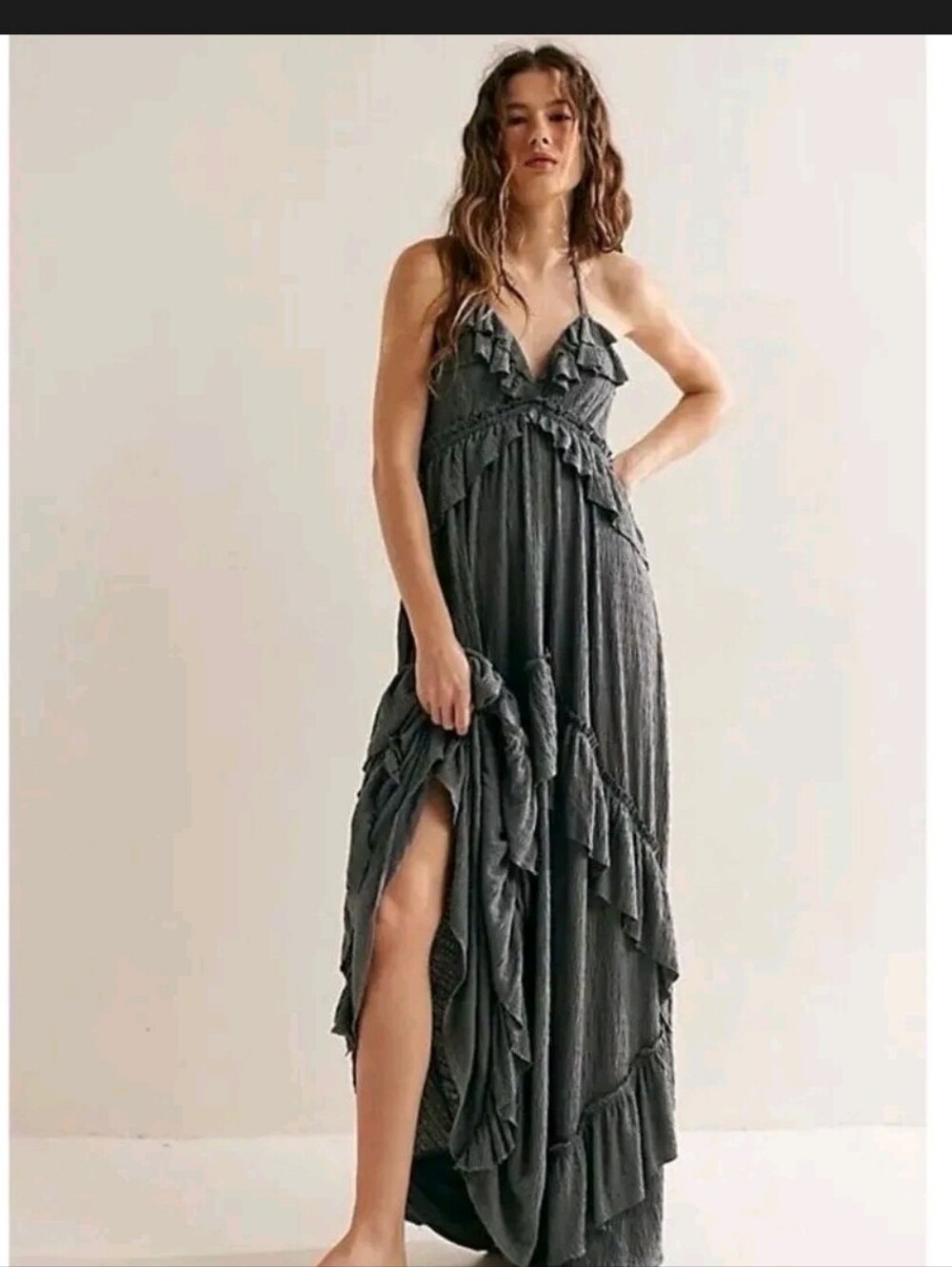 NWOT Santa Luz Maxi Dress  in Charcoal
